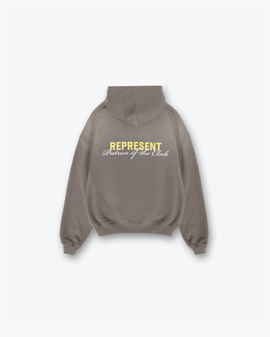 Patron Of The Club Hoodie - Washed Olive
