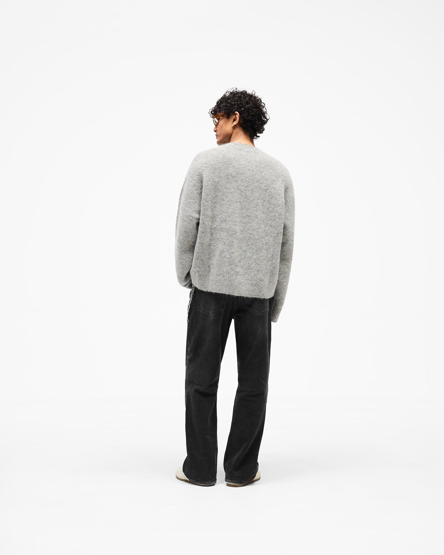 Logo Knit Sweater - Grey