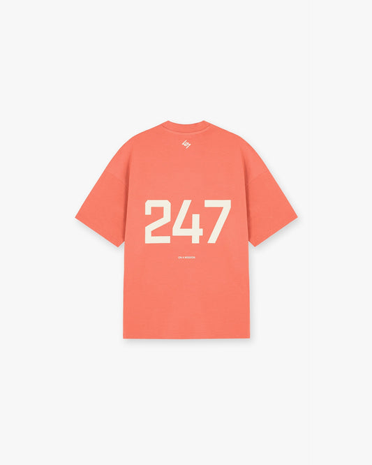 247 Oversized T-Shirt - Coral