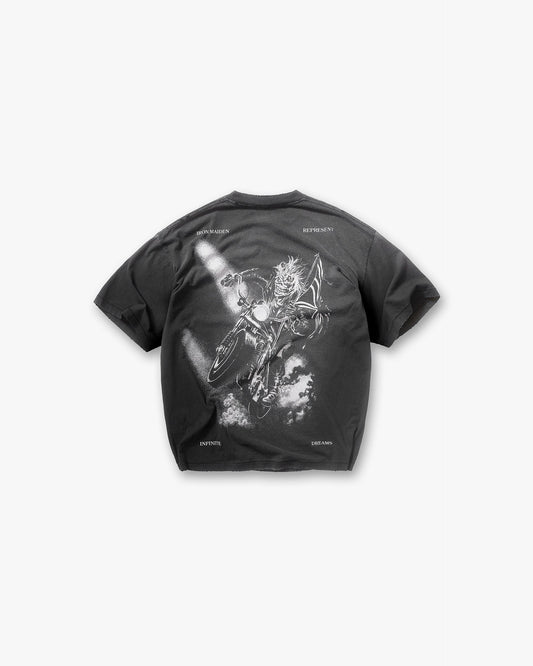 Represent X Iron Maiden Infinite Dreams T-Shirt - Aged Black