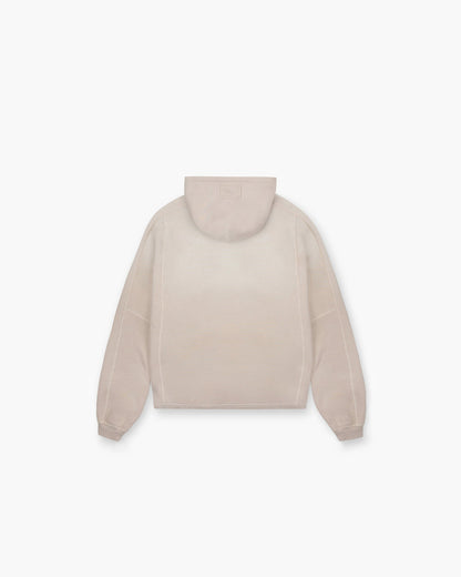Stepped Hem Hoodie - Oat