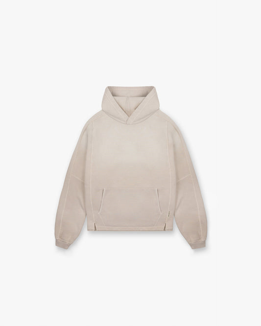 Stepped Hem Hoodie - Oat