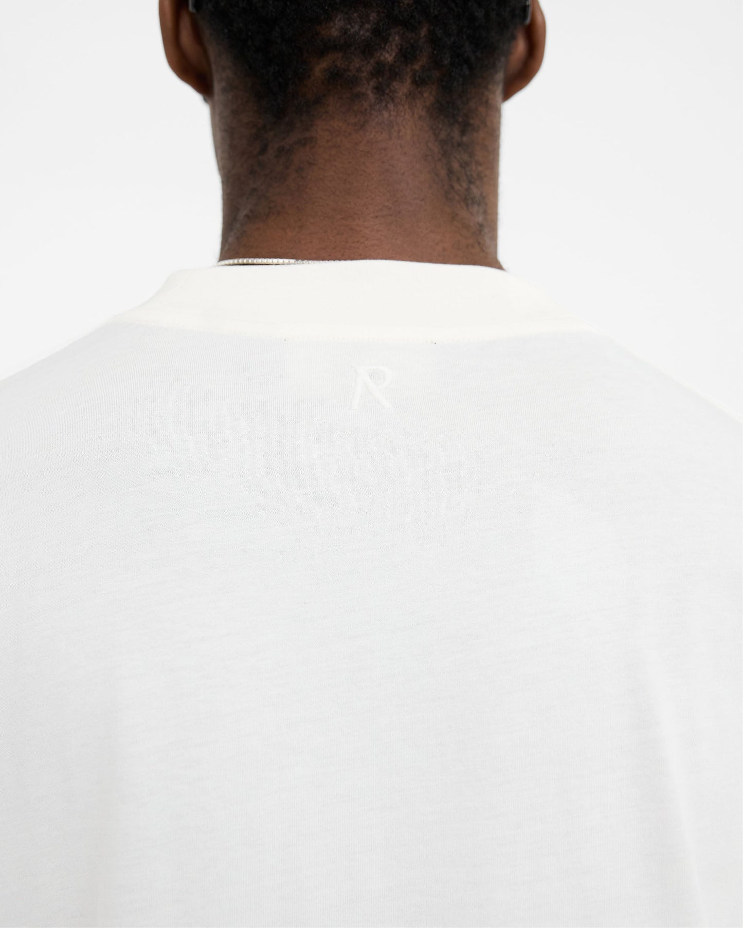 2 x Initial Oversized T-Shirt - Flat White