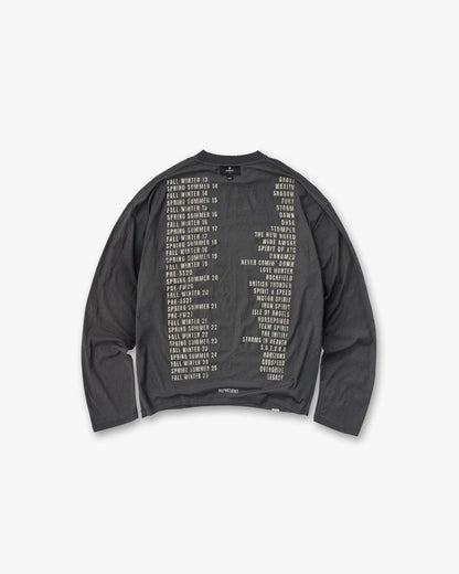 Reversible Living Legacy Tour Long Sleeve T-Shirt - Sun Fade Grey