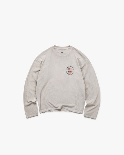 247 Torch Boxy Long Sleeve T-Shirt - Bleach Wash