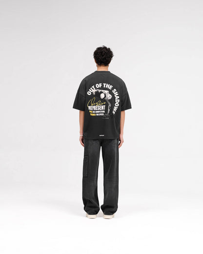 Out Of The Shadows T-Shirt - Stained Black