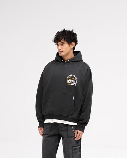 Out Of The Shadows Hoodie - Stained Black