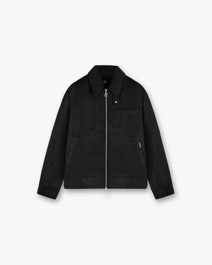 Crinkle Trucker Jacket - Black