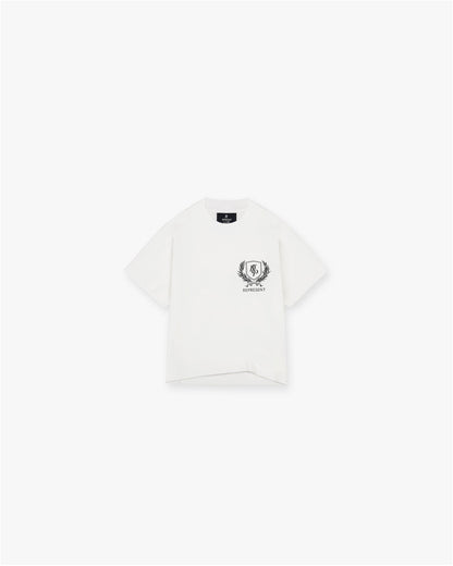 Mini Crest T-Shirt - Flat White