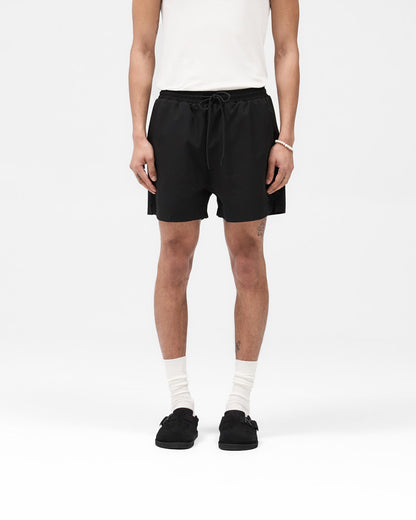 Seersucker Smart Swim Short - Black
