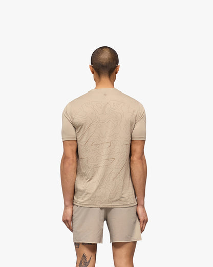 247 Contour Run T-Shirt - Pebble