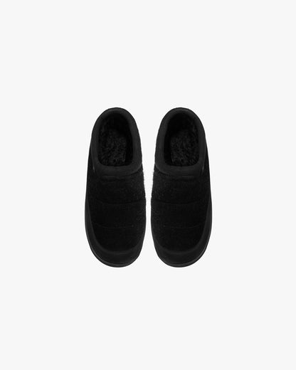 Winter Mule Hairy Suede - Black