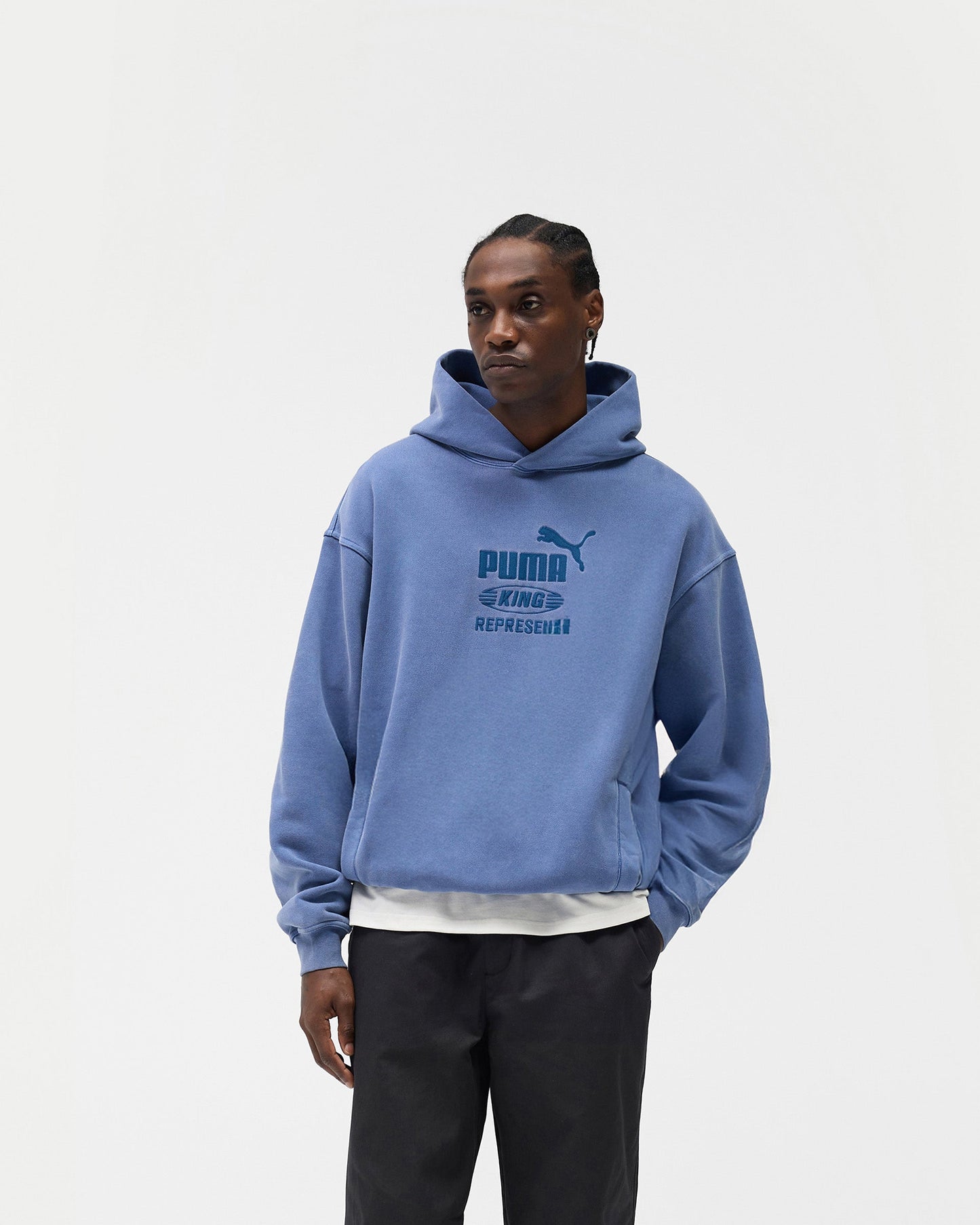 Represent X Puma Graphic Hoodie - Blue Dusk