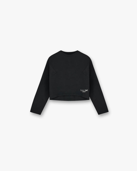 247 DNA Cropped Training T-Shirt - Black