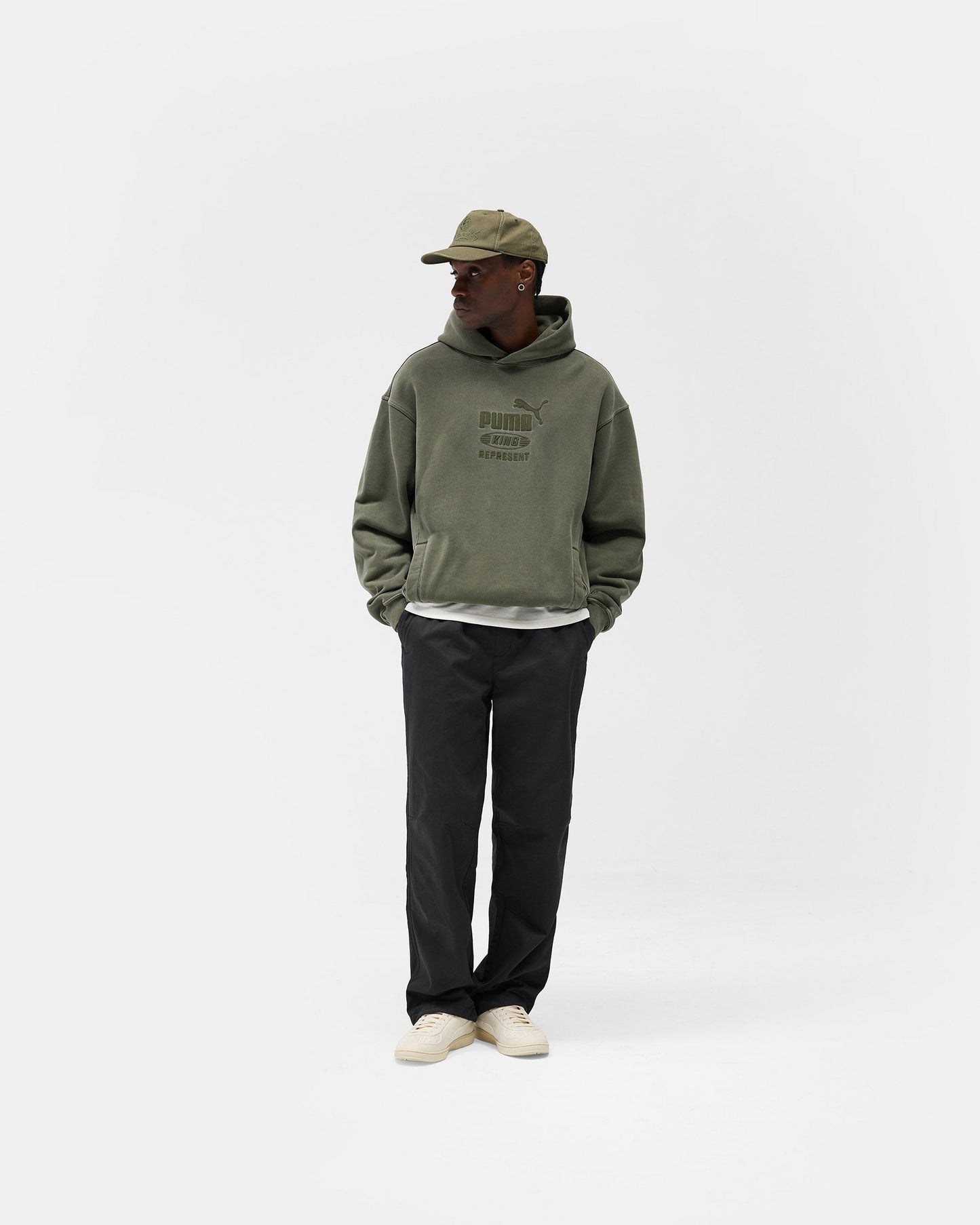 Represent X Puma Graphic Hoodie - Night Pine