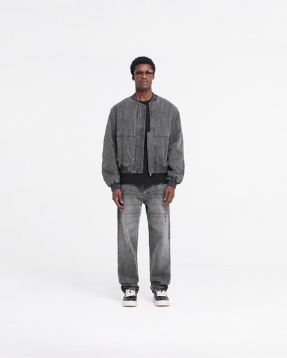 Inset Sleeve Bomber - Stained Black