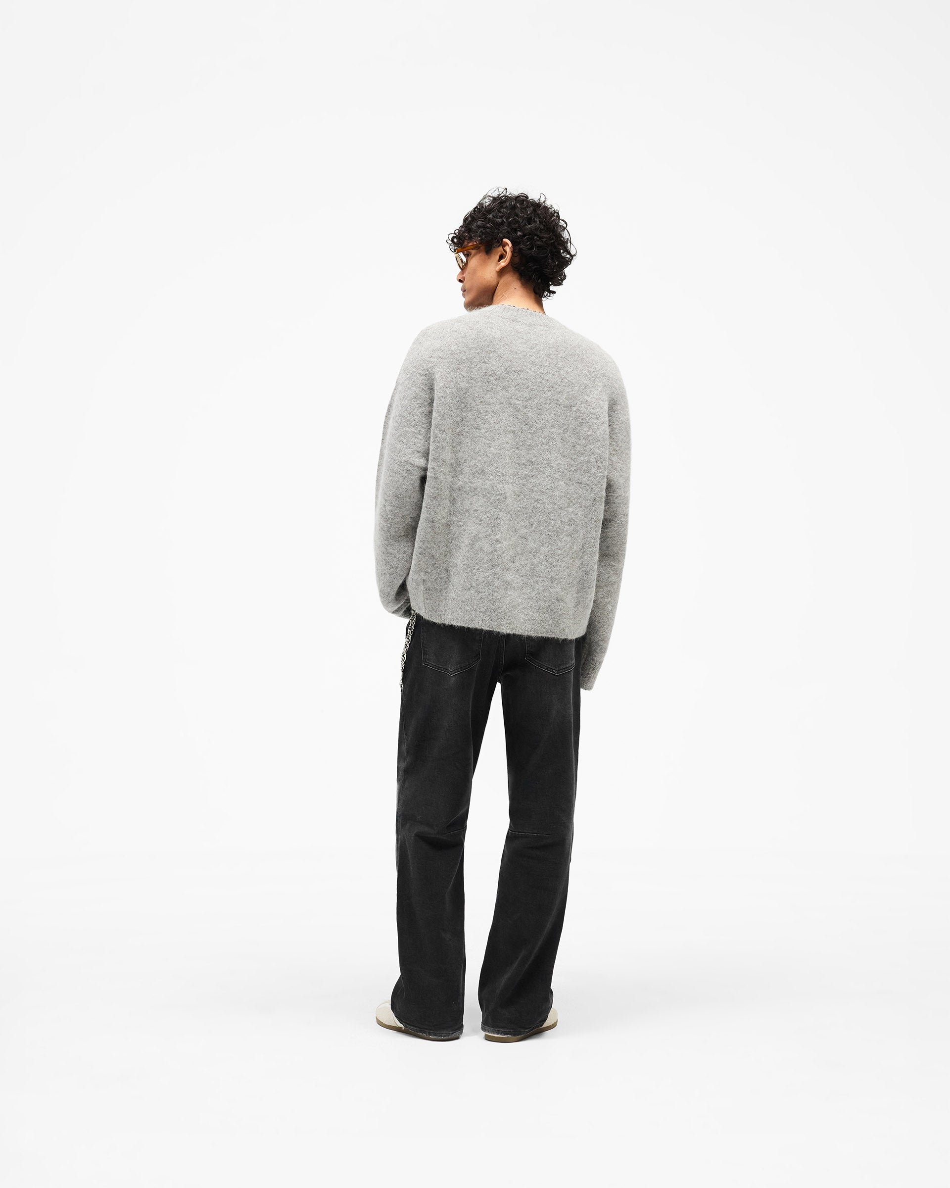 Logo Knit Sweater - Grey