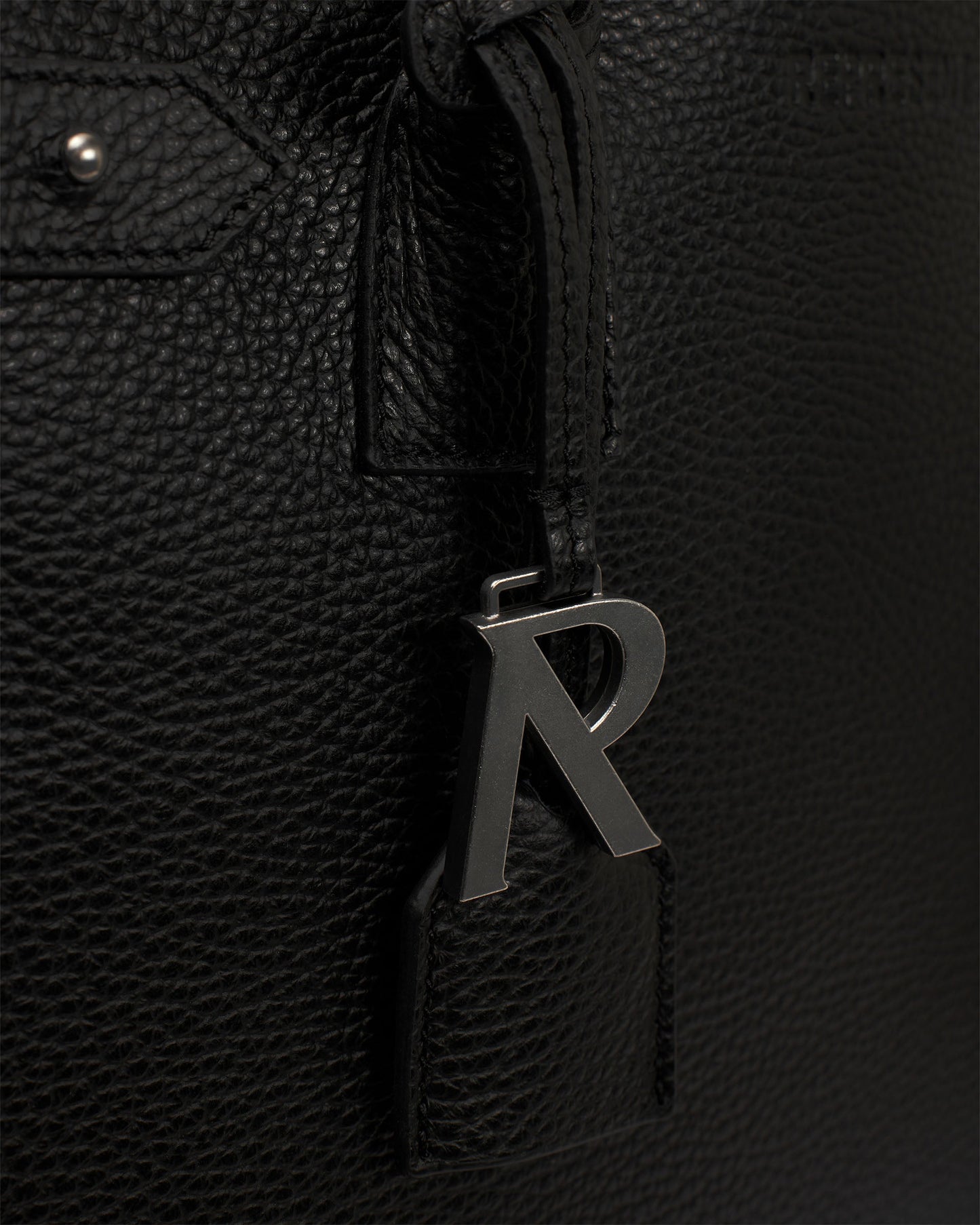 HTN XL Leather Bag - Black