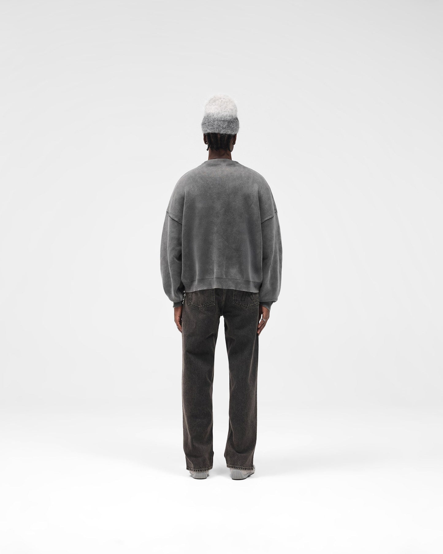 Stamped Sweater - Vintage Grey