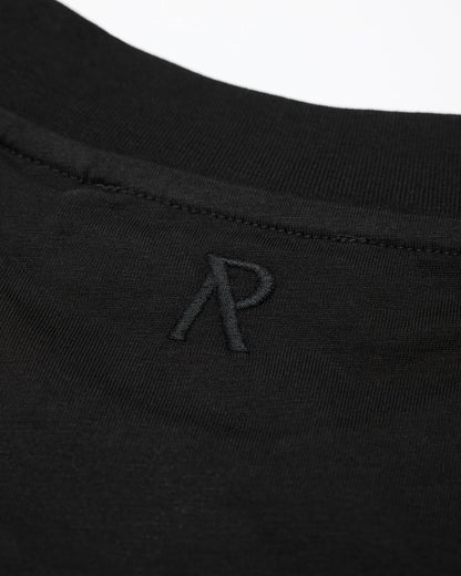 2 x Initial Boxy T-Shirt - Flat White & Black