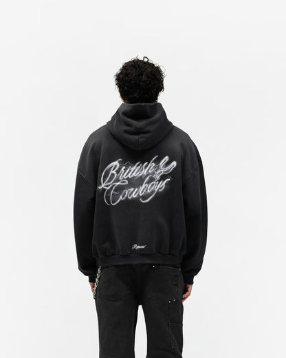 British Cowboys Hoodie - Stained Black