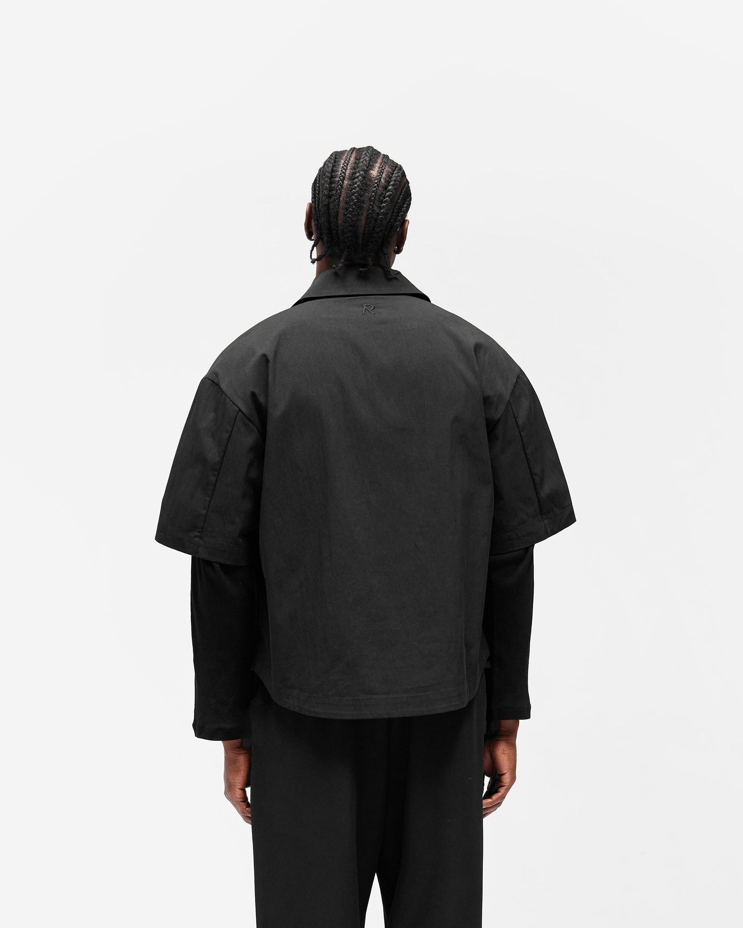 Initial Short Sleeve Shirt - Jet Black