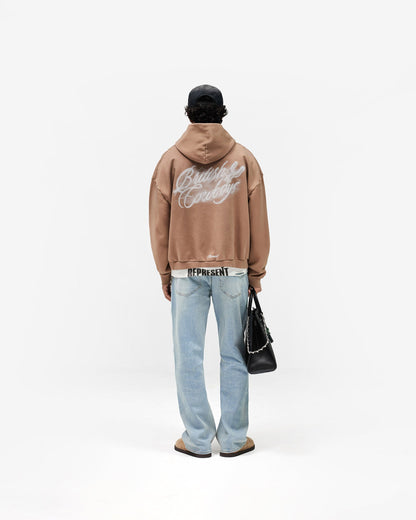 British Cowboys Hoodie - Dusty Brown