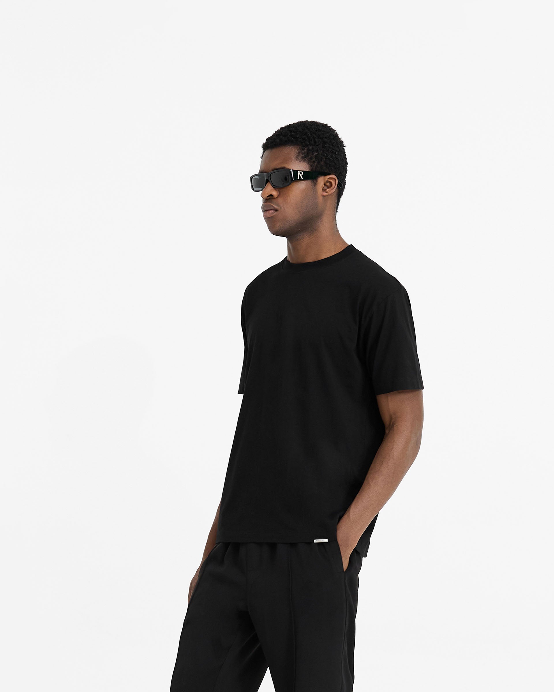 2 x Initial T-Shirt - Black