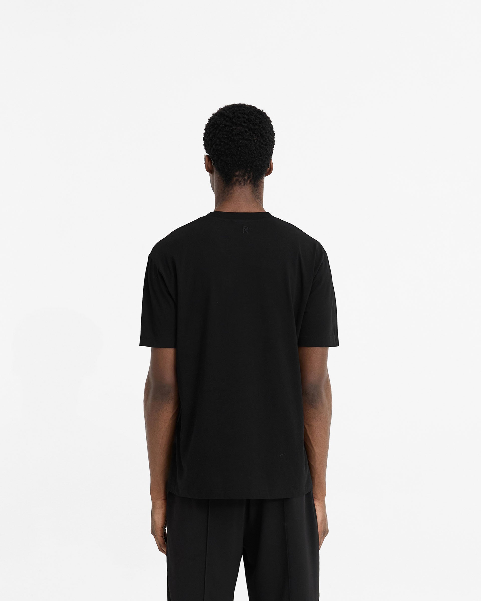 2 x Initial T-Shirt - Black & Ice Grey Marl