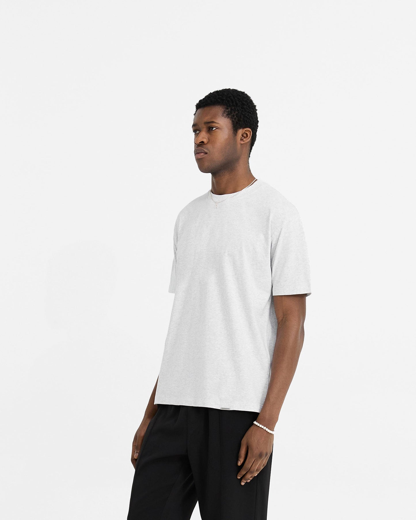2 x Initial T-Shirt - Ice Grey Marl