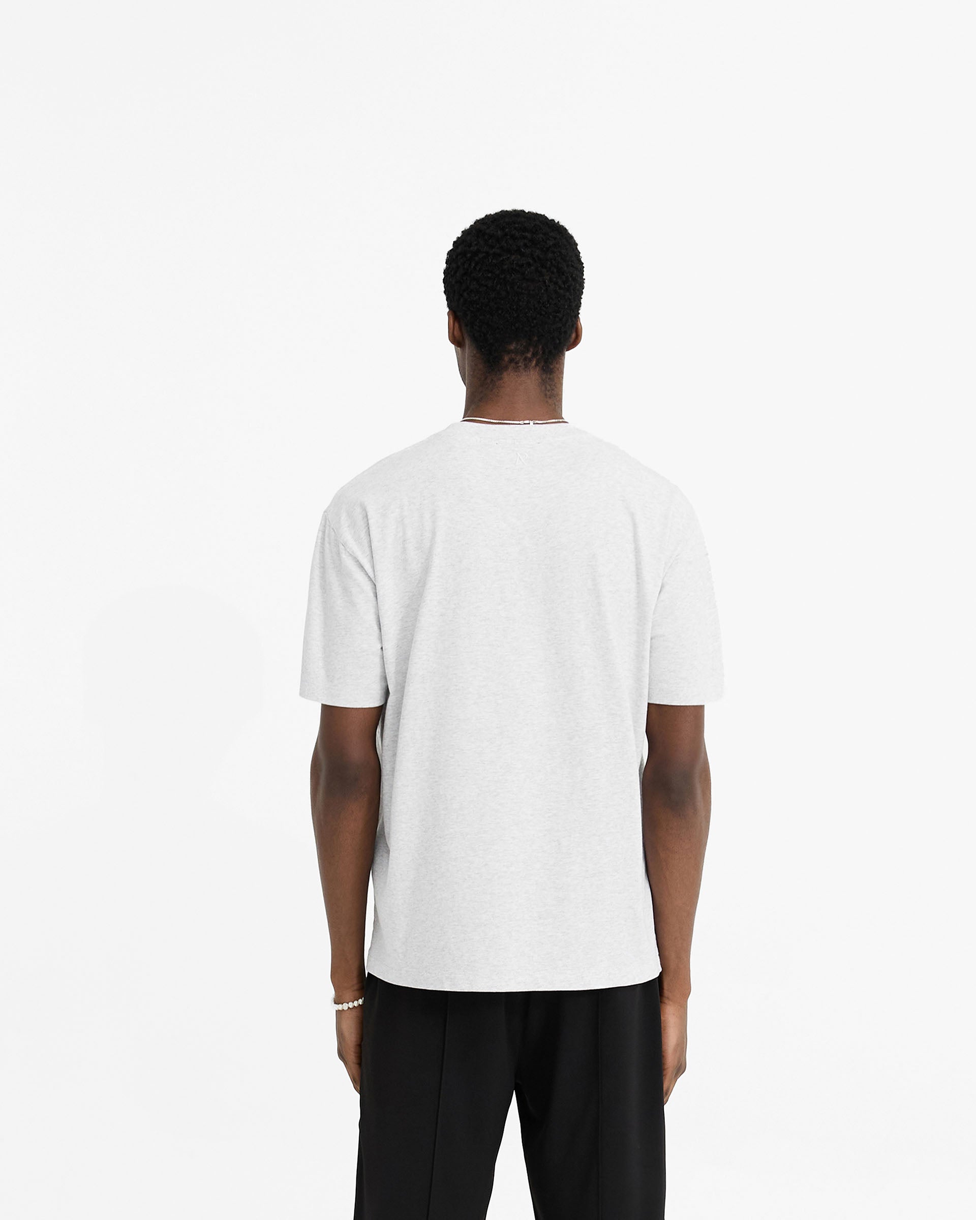 2 x Initial T-Shirt - Ice Grey Marl
