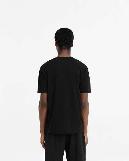 2 x Initial T-Shirt - Flat White & Black