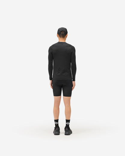 247 Ribbed Half Tight - Black