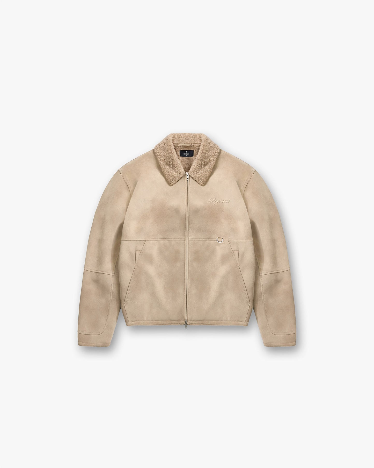 Faux Shearling Jacket - Cafe