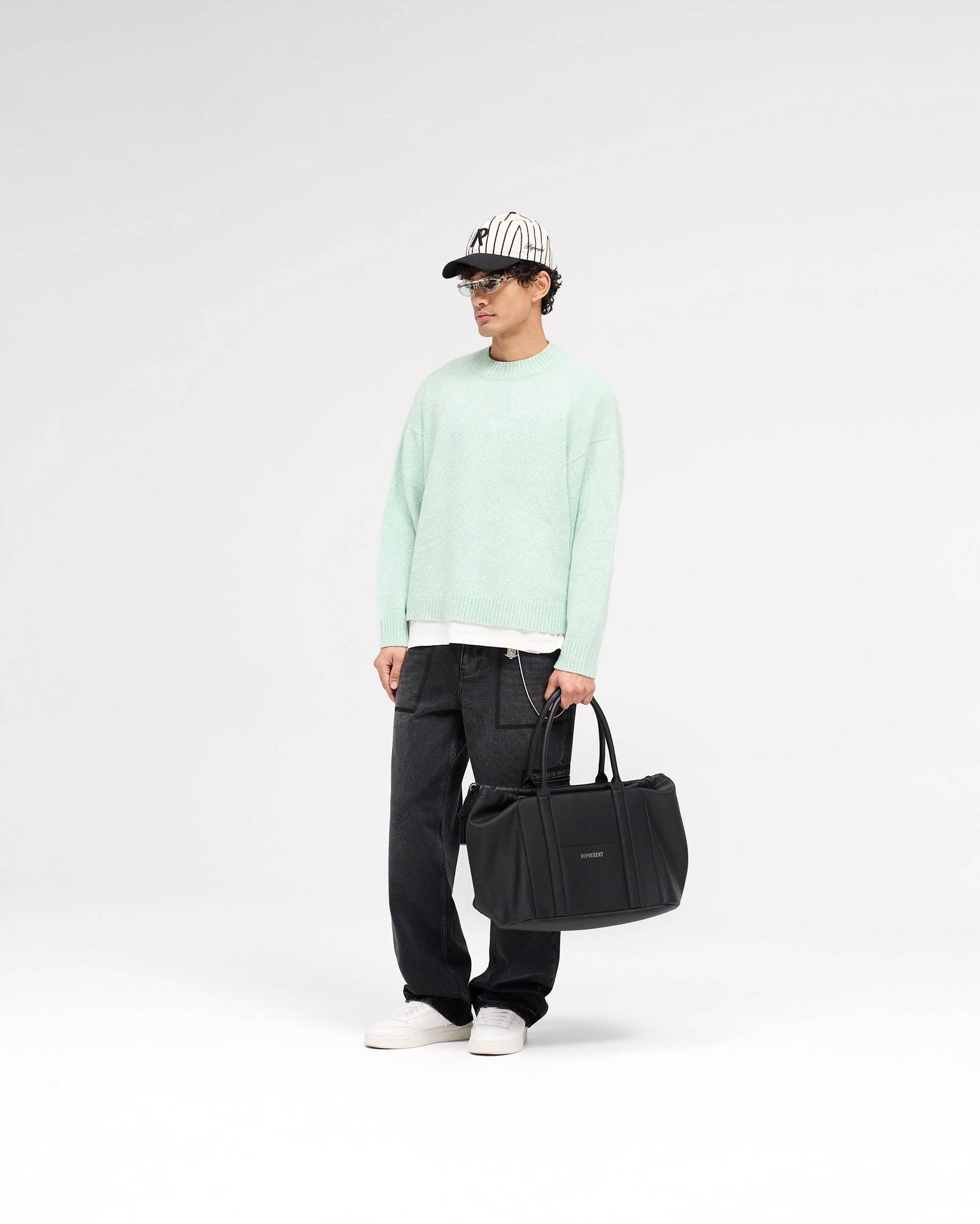Marled Knit Jumper - Matcha