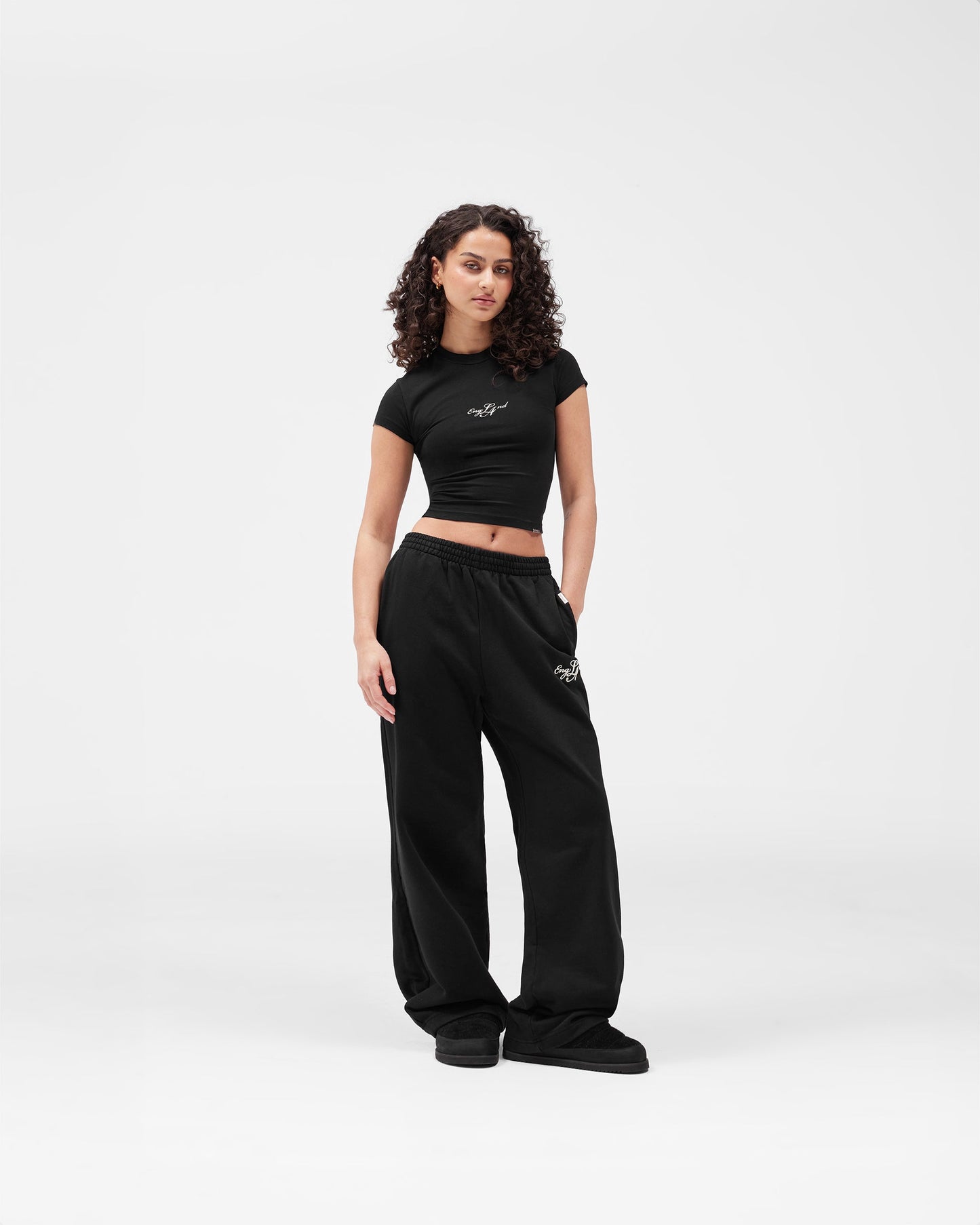 EngLAnd Baby Tee - Jet Black
