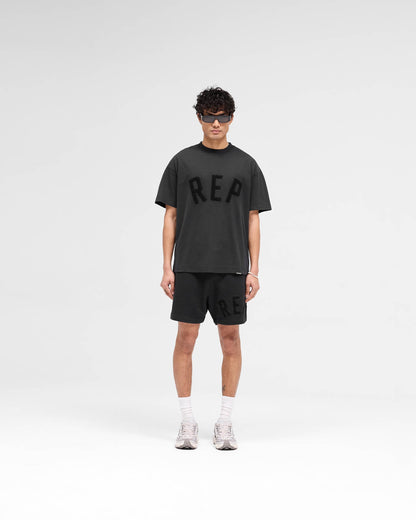 Rep Applique Shorts - Off Black
