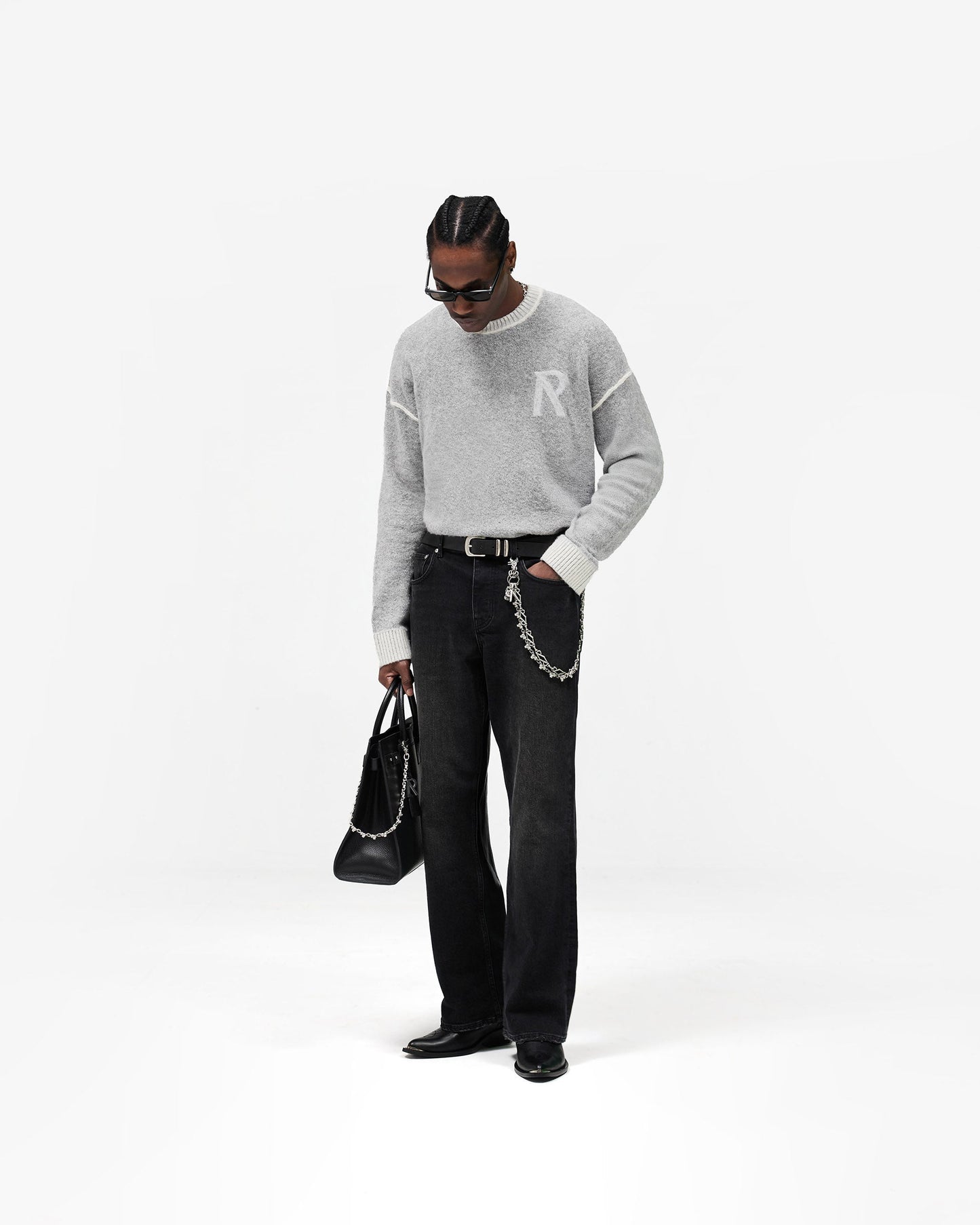 Laurel Knit Sweater - Sun Fade Grey