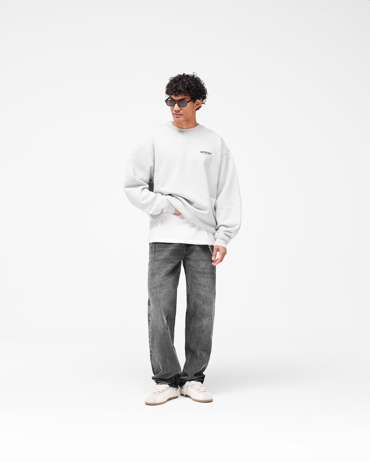 Represent Owners Club Sweater - Ash Grey