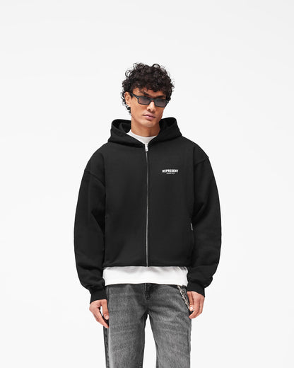 Represent Owners Club Zip Hoodie - Black