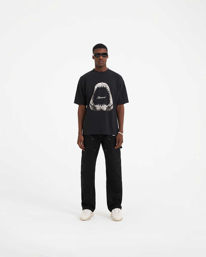 Shark Jaws T-Shirt - Off Black