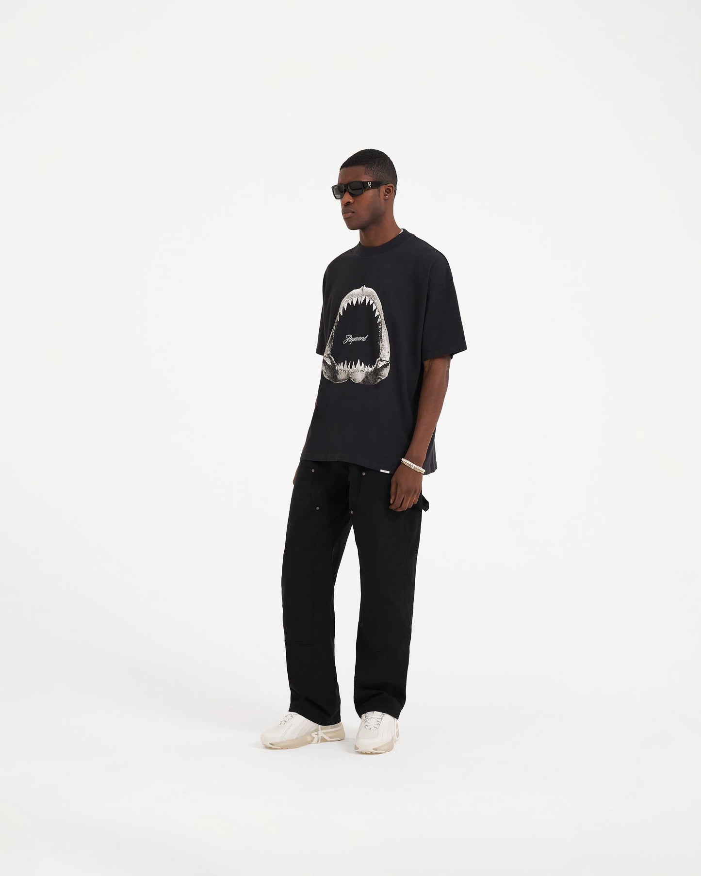 Shark Jaws T-Shirt - Off Black