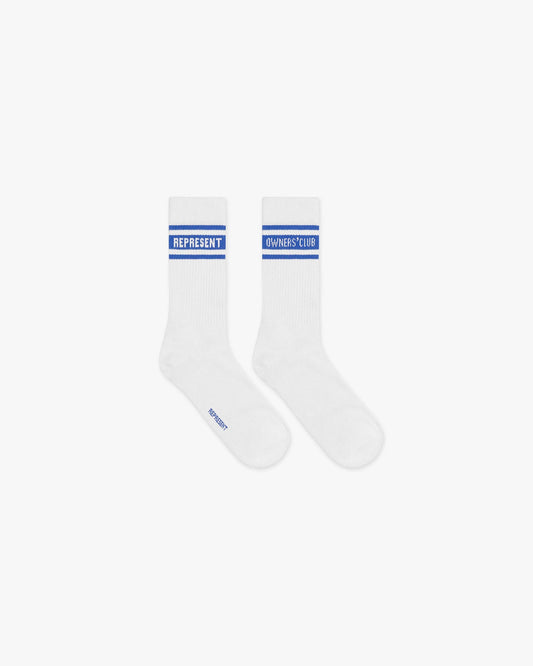 Represent Owners Club Socks - Flat White Cobalt