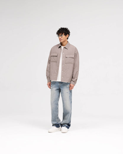 R3 Distressed Baggy Denim - Blue Cream