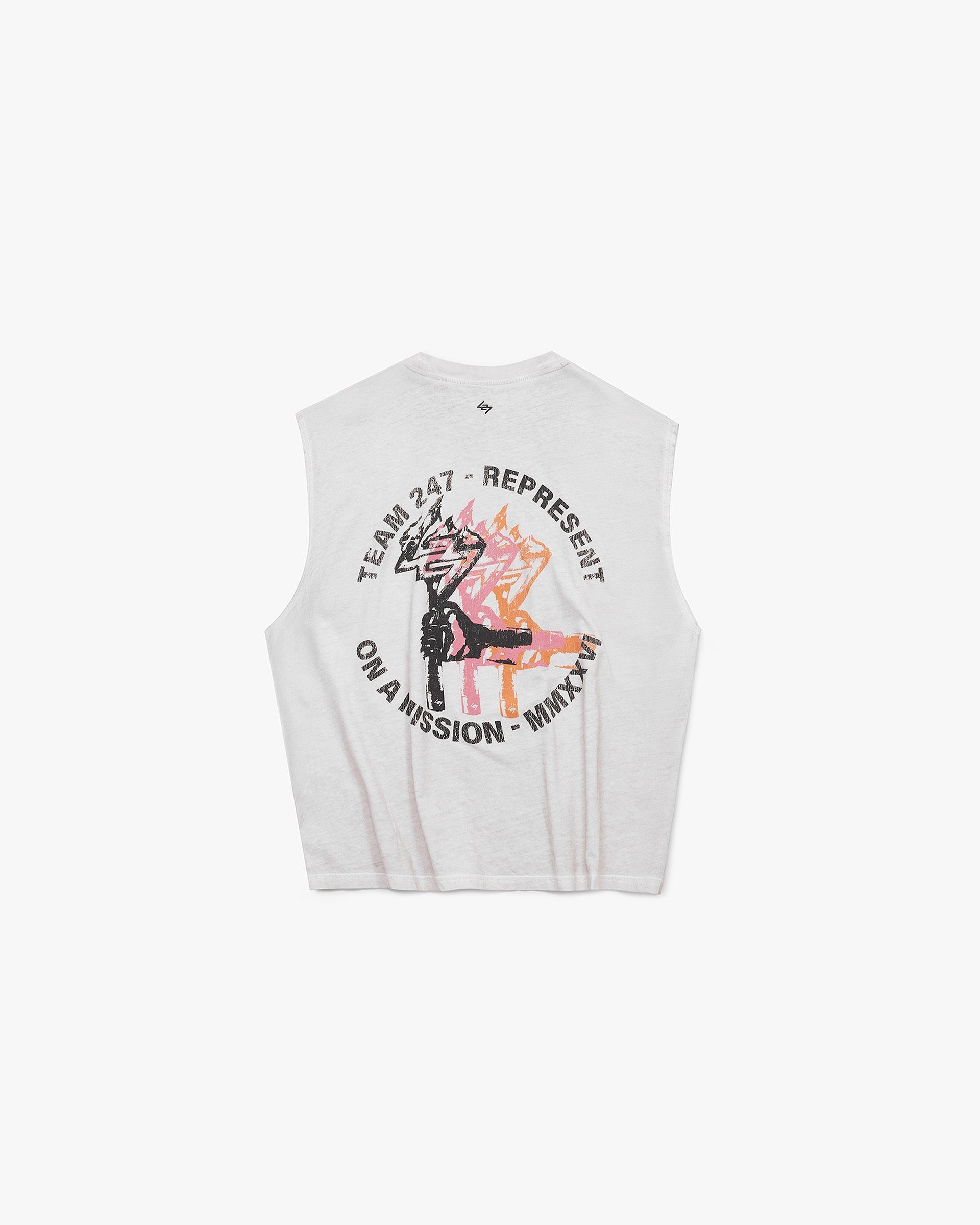 247 Torch Boxy Tank - Bleach Wash