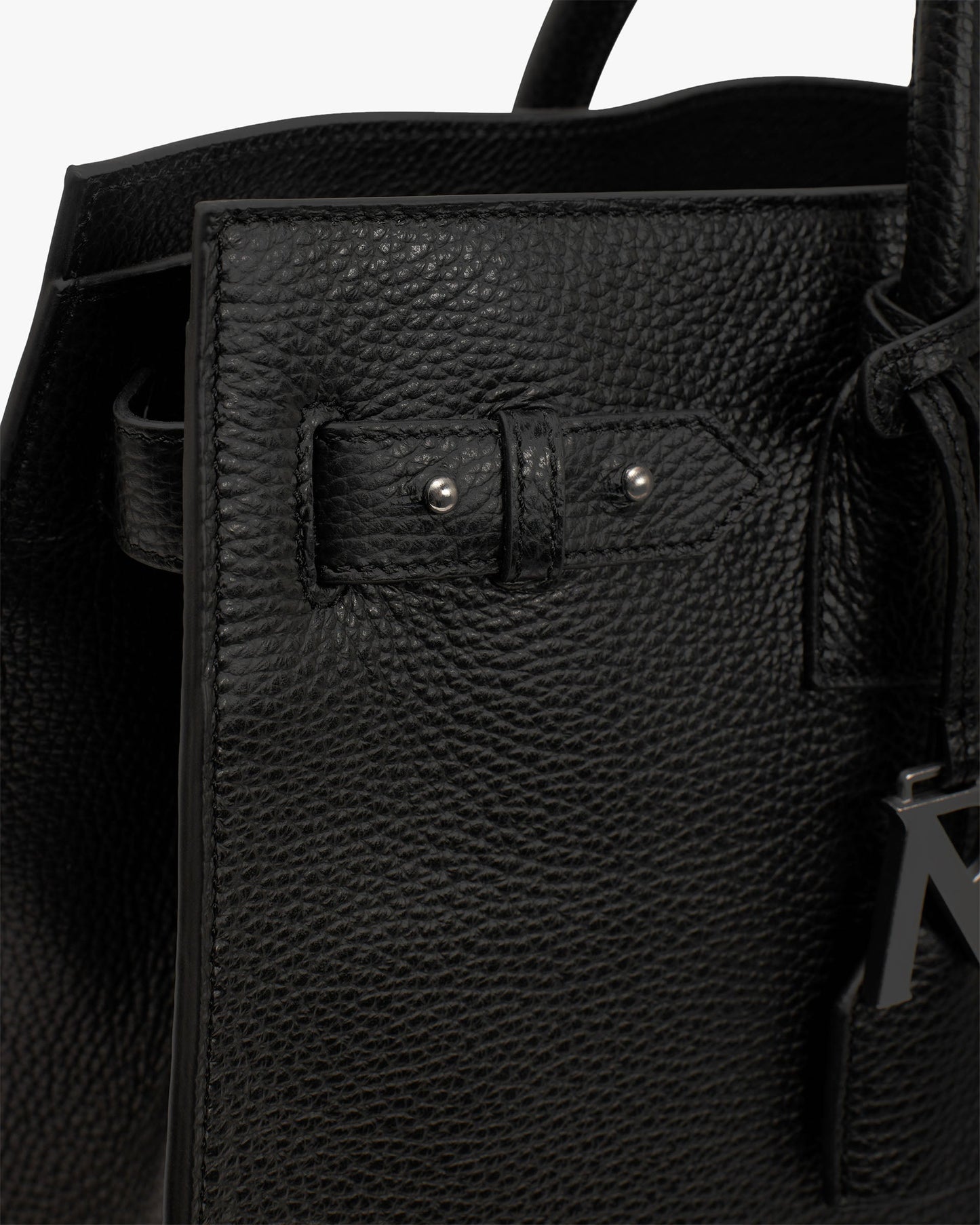 HTN XL Leather Bag - Black