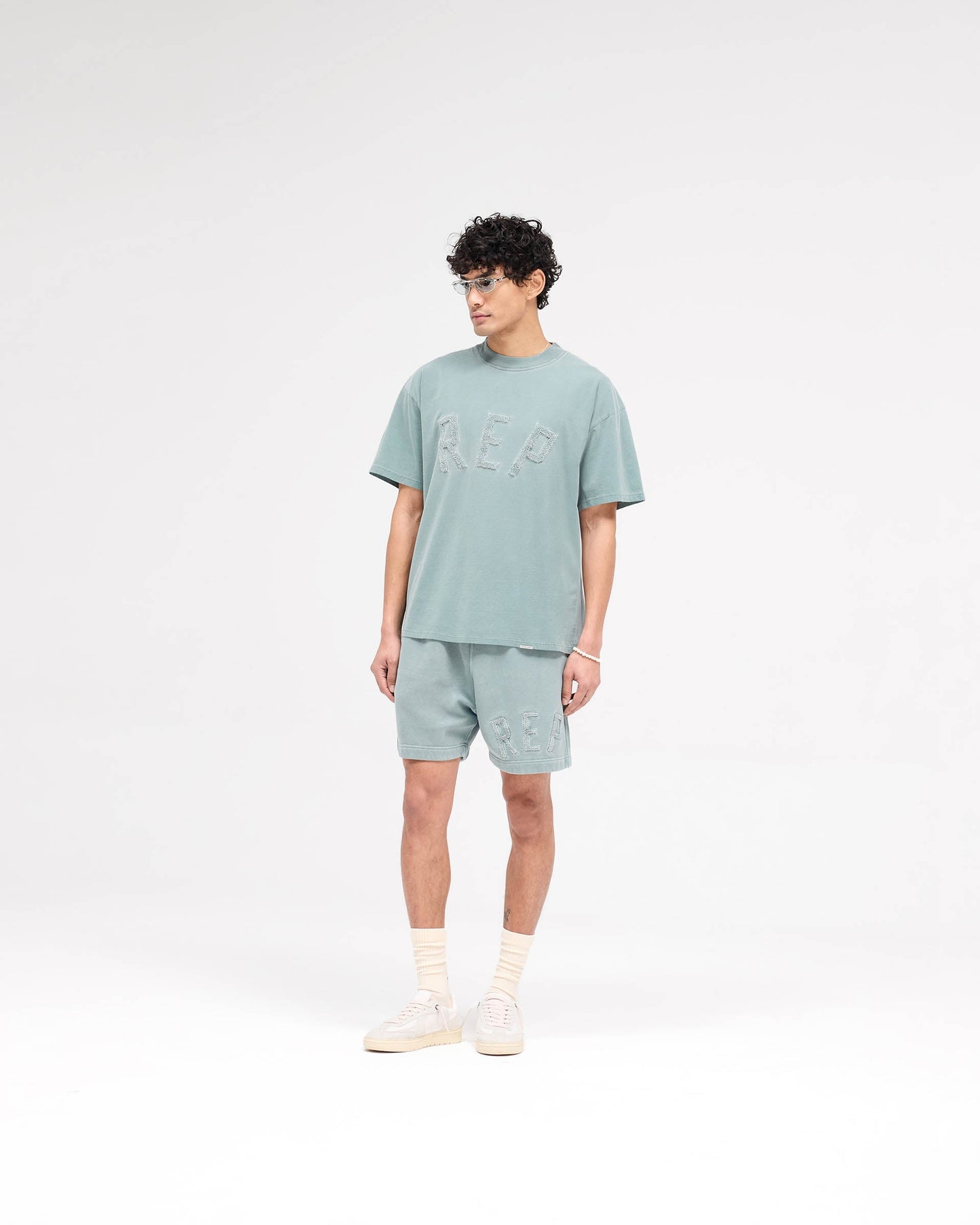Rep Applique Shorts - Forest Green