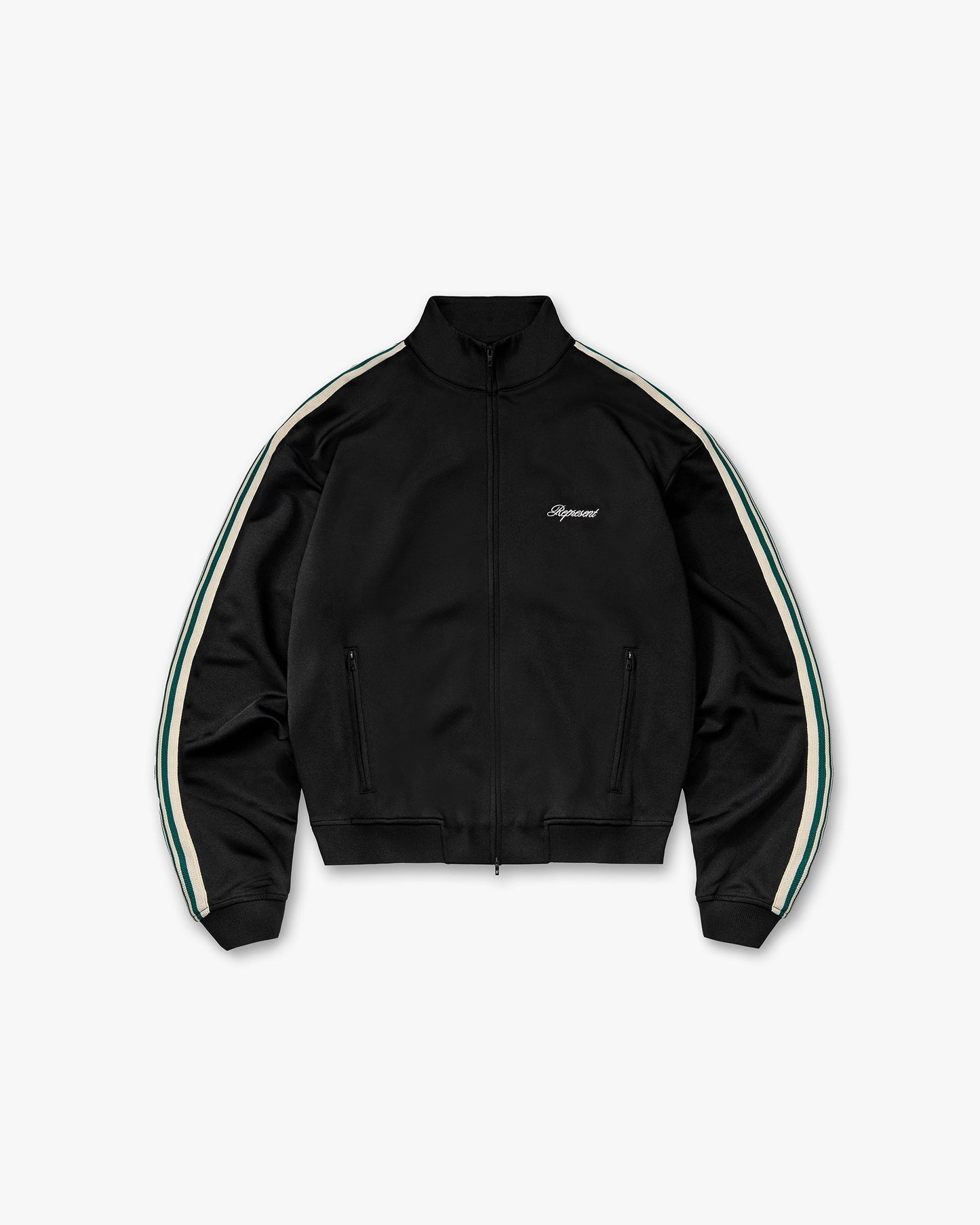 Taped Track Jacket - Jet Black