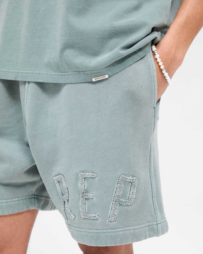 Rep Applique Shorts - Forest Green