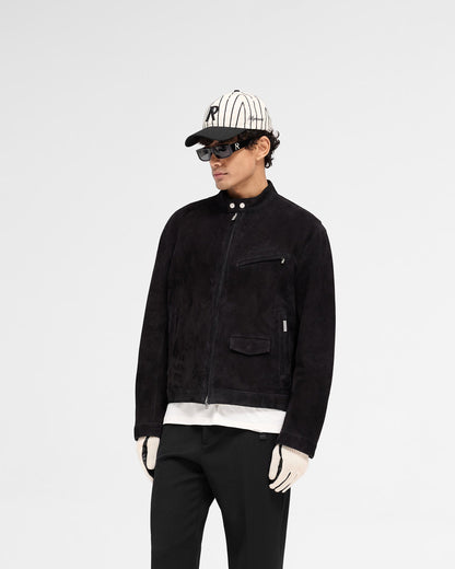 Overdrive Suede Jacket - Jet Black